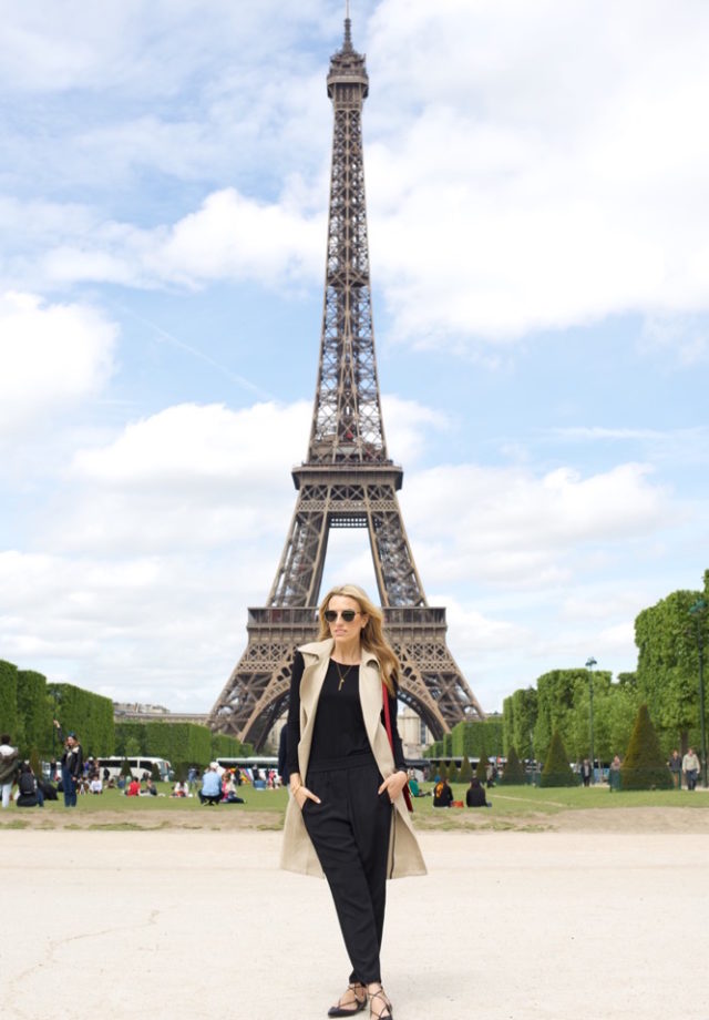 Theory Trench, Aquazzura Flats, Celine, Paris Travel