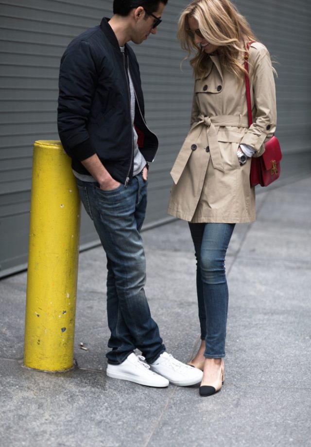 Vince Camuto Outerwear- Couple Fashion-NYC Street Style- Spring-TrenchCoat