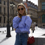 Paris Fashion Week – Striped Poplin Top & Chanel Accessories