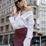 How To Style A Burgundy Skirt For Fall