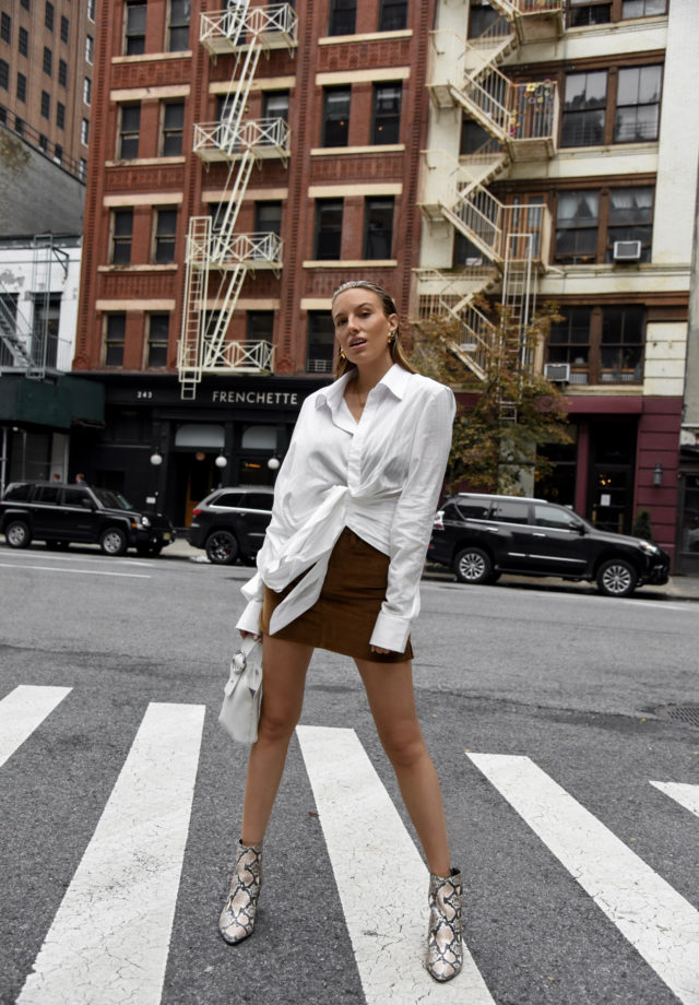 FALL OUTFIT INSPIRATION, JACQUEMUS, FASHION WEEK, snake skin boots