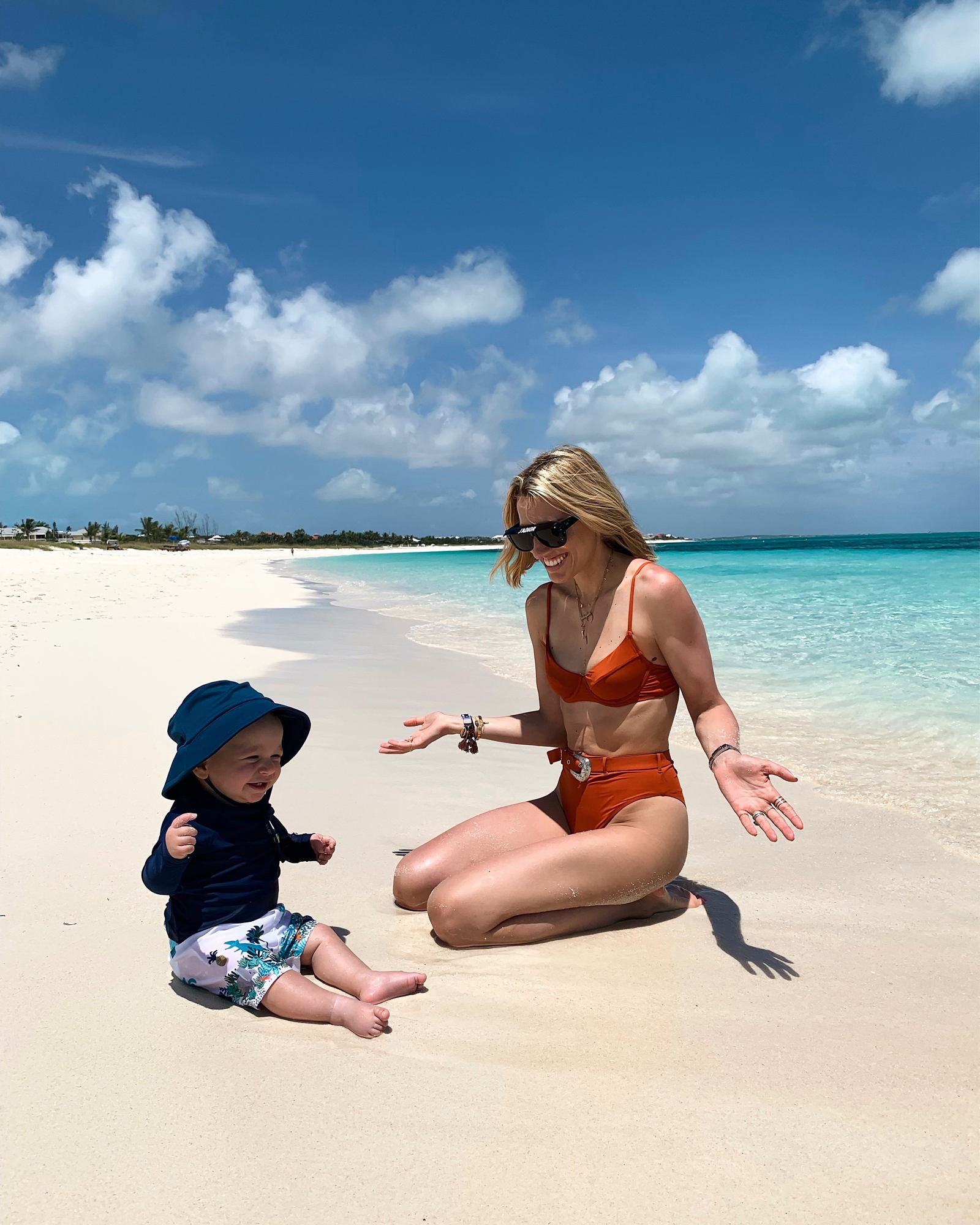 baby, beach, Island, Swimwear, family vacation