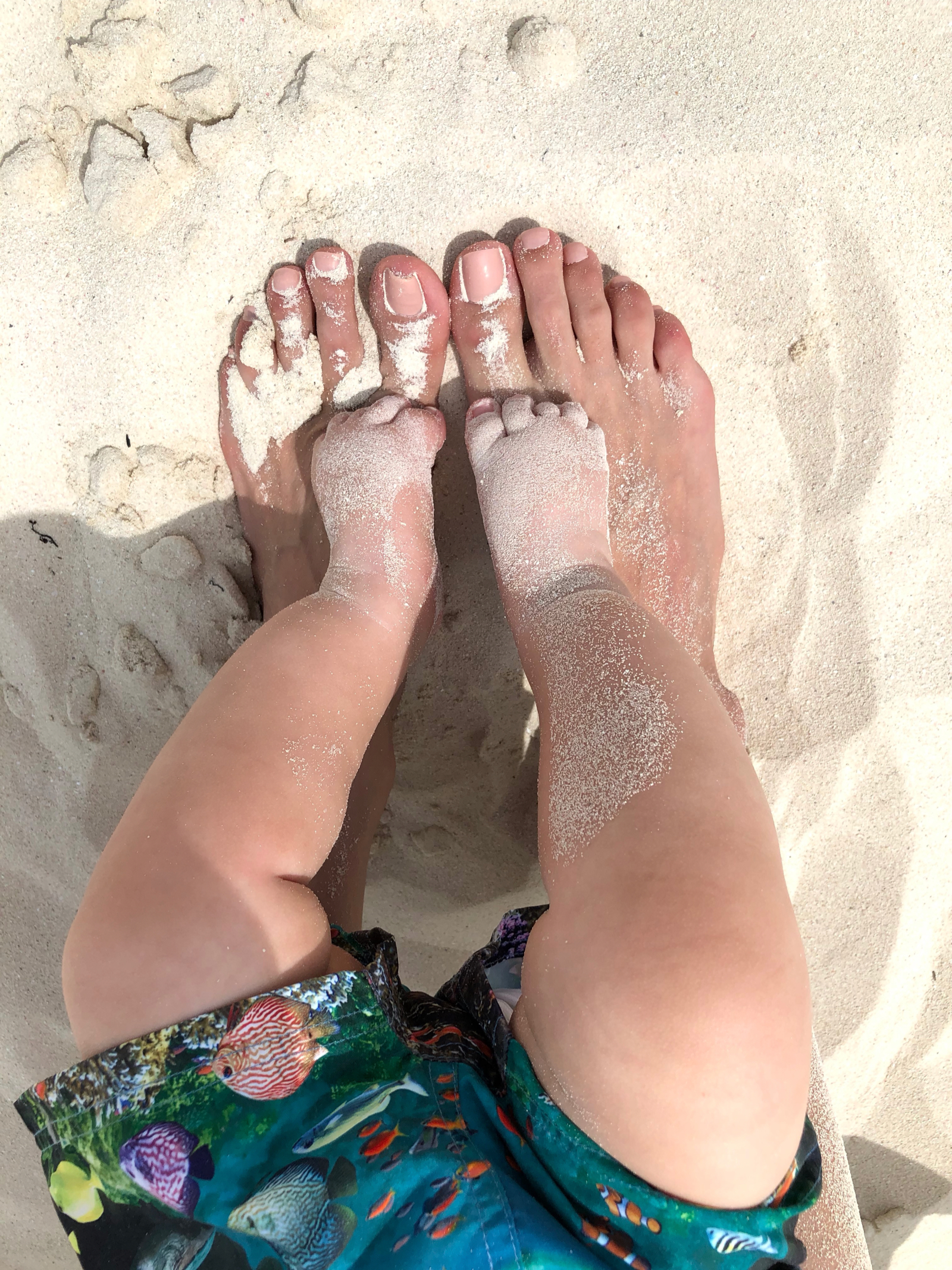 sandy feet