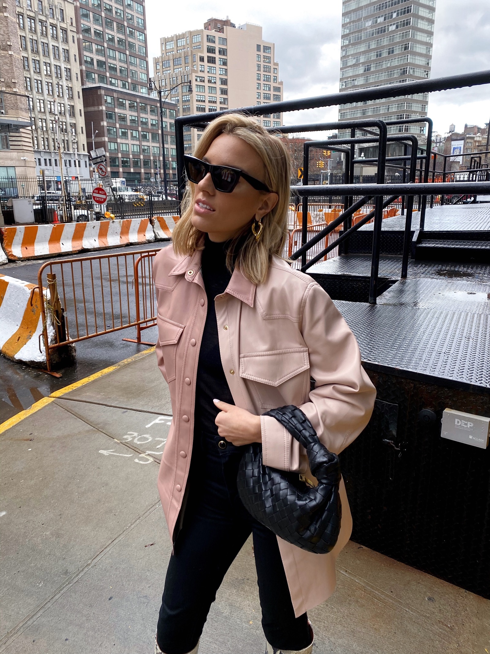 NYFW FW20, farfetch, NYFW streetstyle, nanushka, khaite, bottega veneta, celine