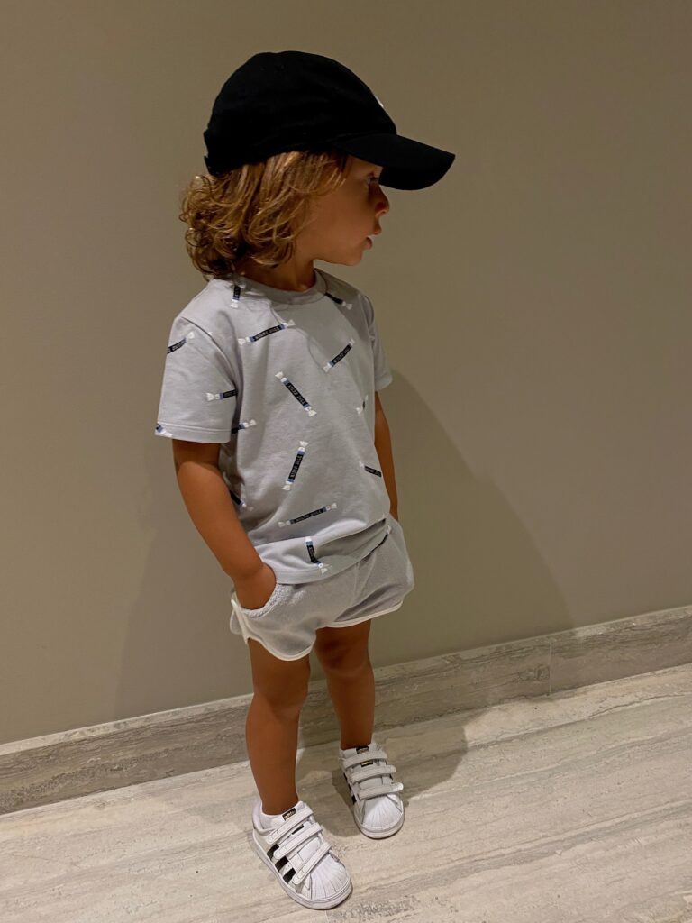 miles baby, miles baby outfit, miles baby model, miles baby styles, toddler style inspo, toddler boy fashion, toddler fashion, kids of instagram, toddler adidas sneakers, kids miami style