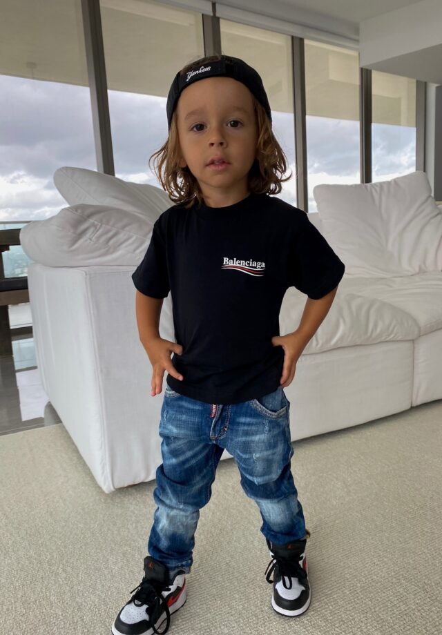 kids balenciaga, kids balenciaga tshirt, toddler nike dunks, toddler high top sneakers, toddler style inspo, toddler boy style inspo, toddler ootd, melijoe, melijoe apparel