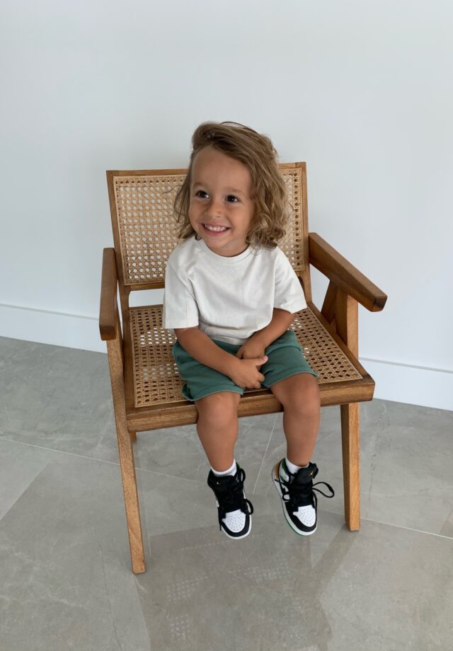 toddler ootd, kids ootd, toddler style inspo, zara kids style, nike kids, high top nike dunks, nike toddler style, basic kids cotton tshirt, kids sweatshorts