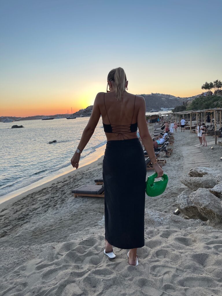 natalie rolt set, prada sandal, bottega veneta, electric picks, bottega veneta sunnies, revolve ambassador, vacation style inspo