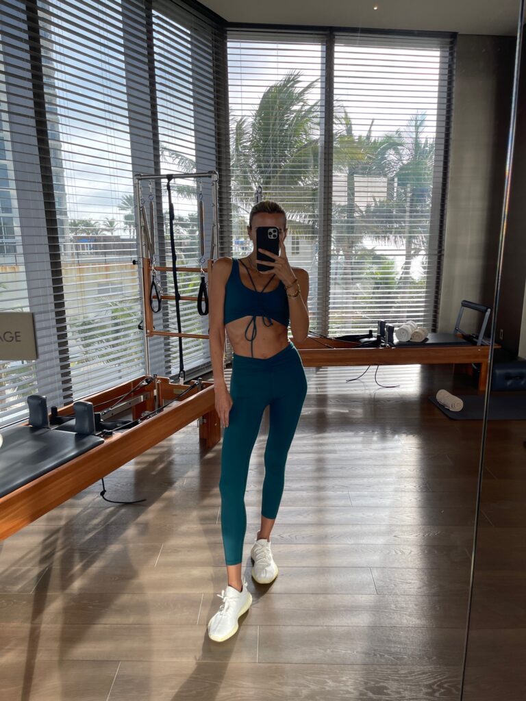 something navy x bandier, bandier collab, arielle charnas bandier, something navy activewear, yeezy