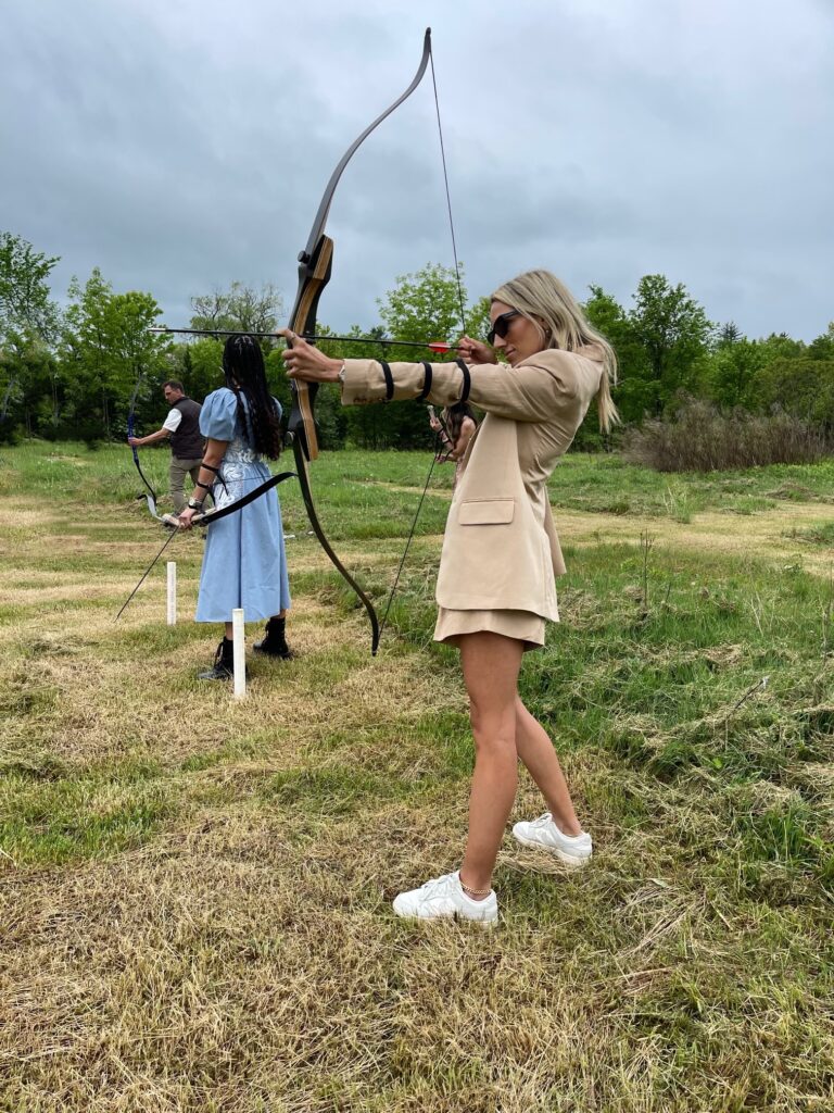outfit of the week, A.L.C Blazer, A.L.C pleated shorts, nike dunk low, outfit inspo, camp neimans, neiman marcus