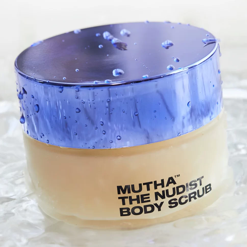 MUTHA The Nudist Body Scrub exfoliating body scrub for smooth, glowing skin
