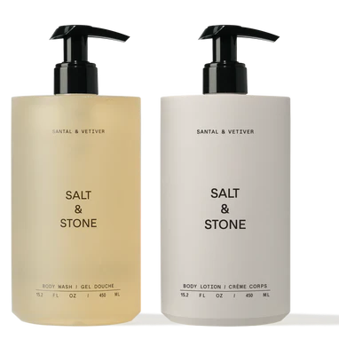 Salt & Stone Deluxe Body Duo body wash and lotion for daily cleansing and hydration