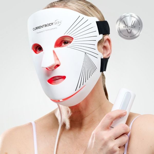 CurrentBody Skin LED red light therapy face mask for at-home skin rejuvenation